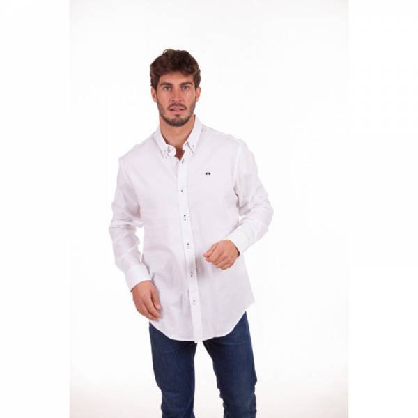 Chemise manches longues blanche Camberabero Homme