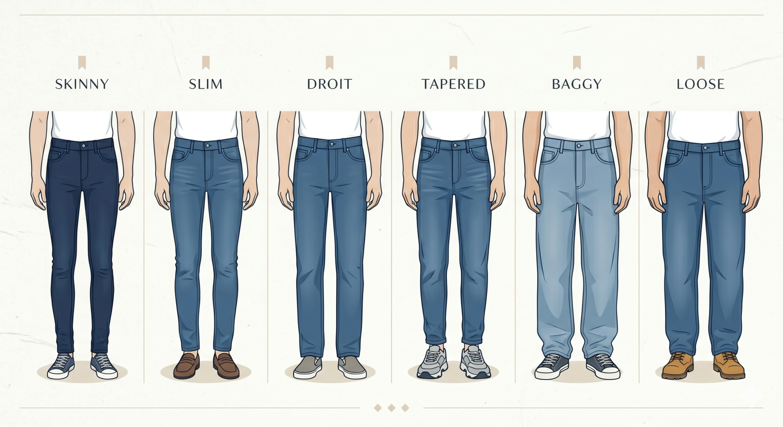 Trouvez le jeans parfait adapté à votre silhouette, chez Jeans Center !