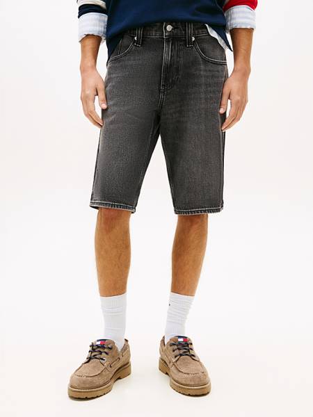 Short en jeans noir délavé Tommy Jeans Homme